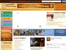 Tablet Screenshot of certifiedpetfriendly.com